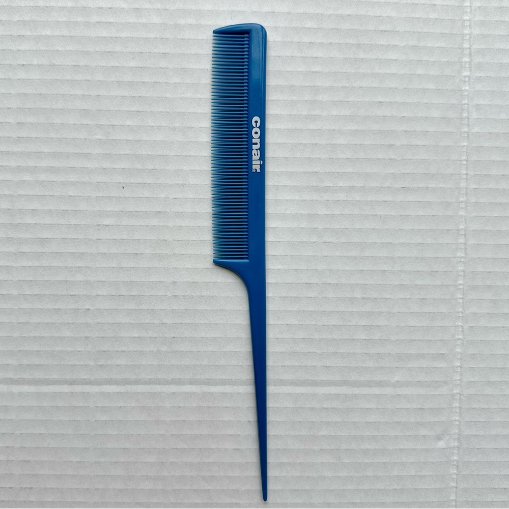 Conair 1” Rattail Comb / Hair Styling Comb - Navy Blue - Hair Brush